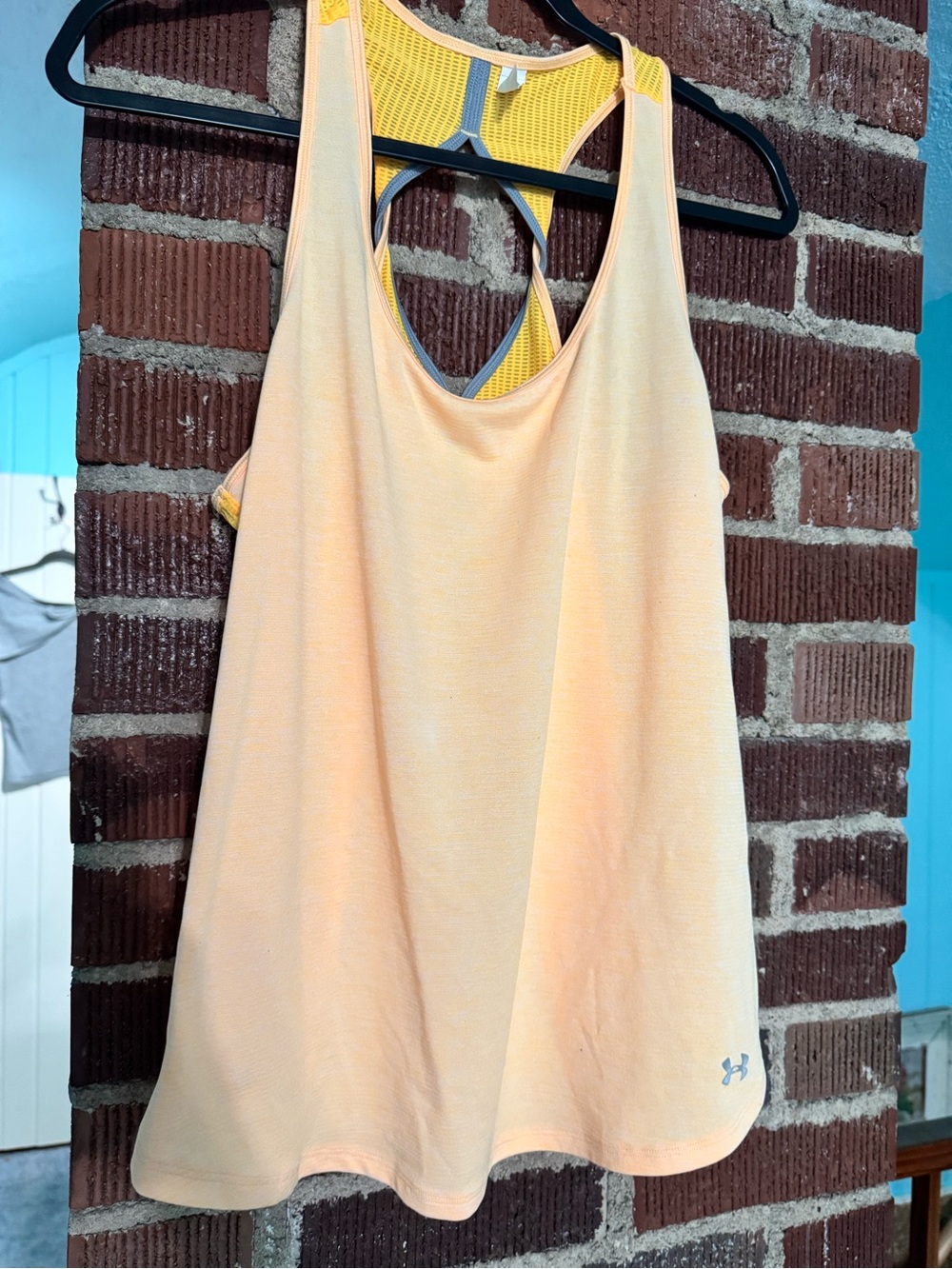 LG Peach/Yellow Racerback Tank Top